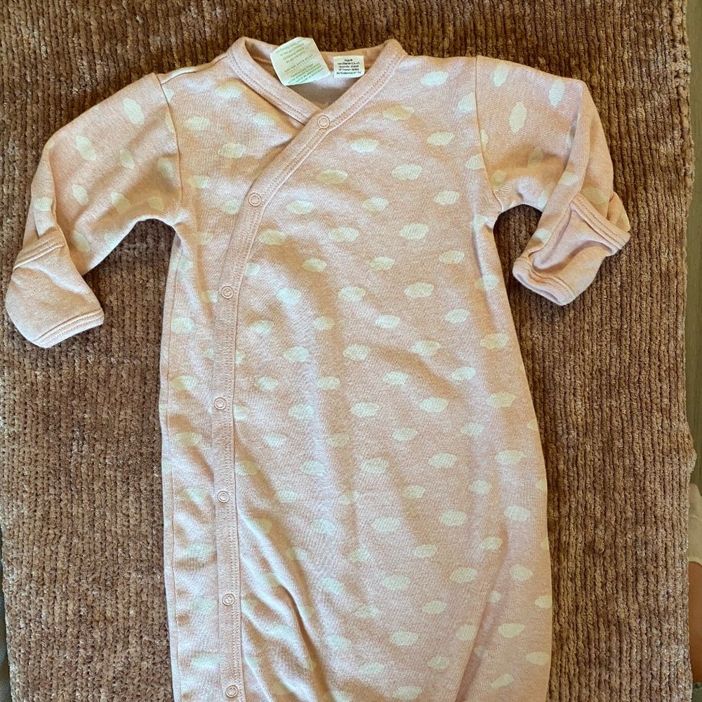 Parade Oragnic Cotton Pink Sleep Gown - 3-6M